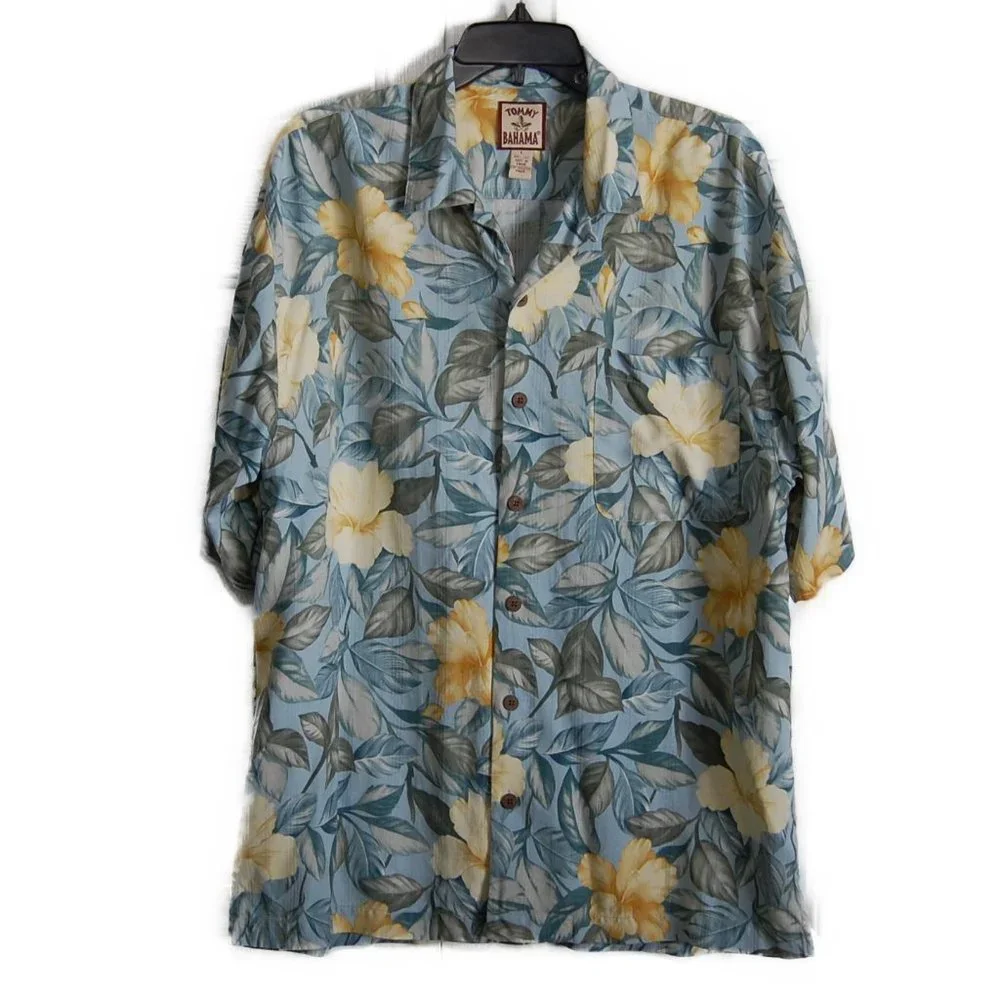 Tommy Bahama Men's Silk Shirt - Size Large - Picture 1 of 5